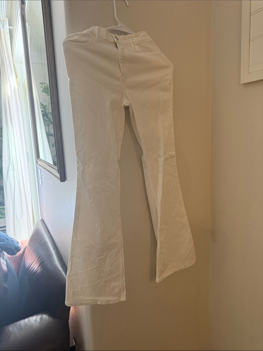 Abercrombie Kids White Flared Jeans - Classic High Rise